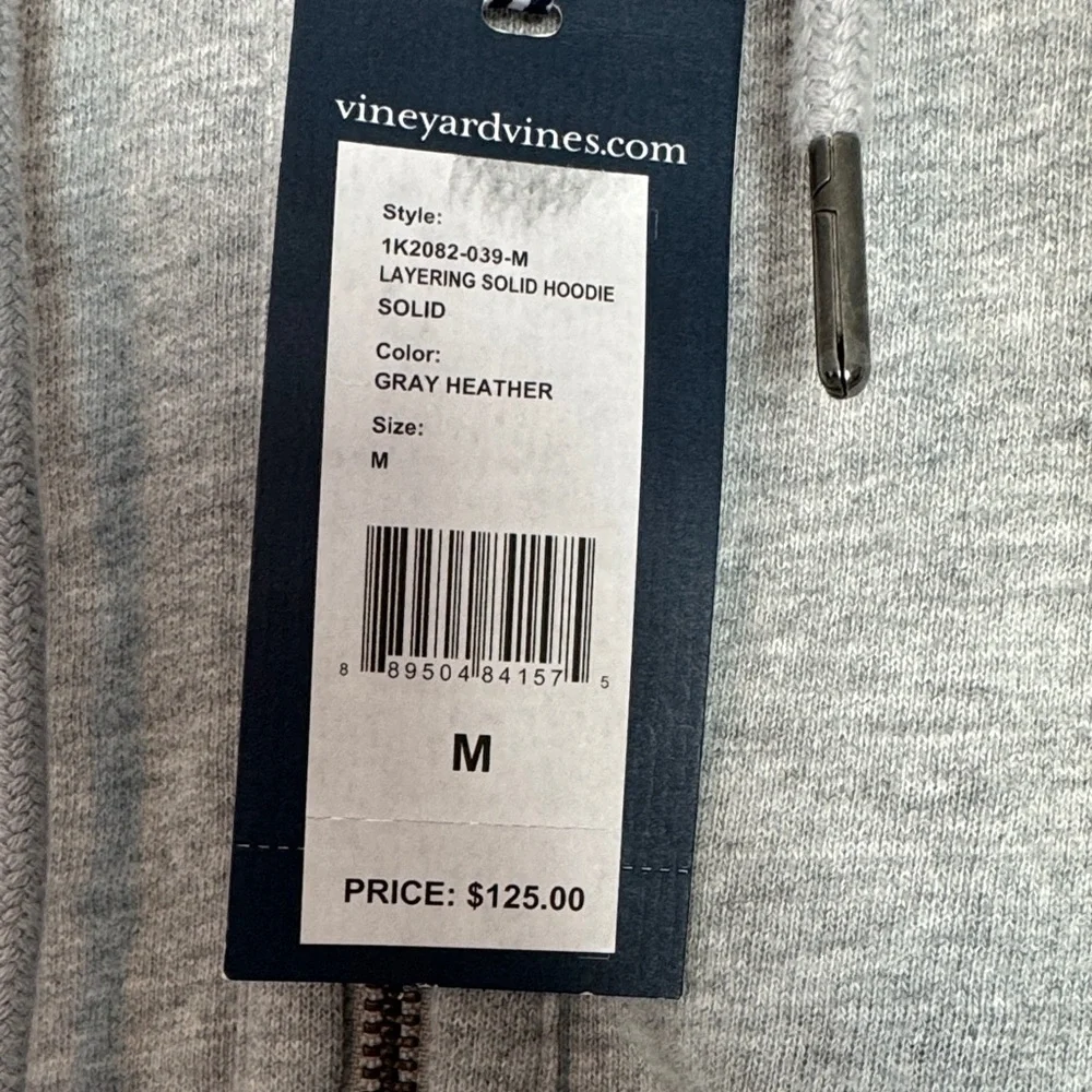 Vineyard Vines Men's layering solid hoodie - Picture 2 of 4